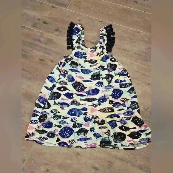 Cat & Jack Fish Maxi Dress With Tassels - Picture 1 of 9